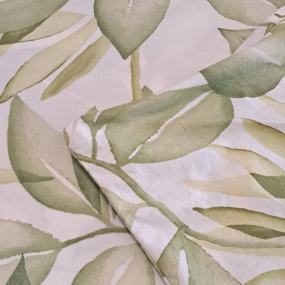 Pottery Barn Naturals Overlapping Leaves Duvet Cover KING